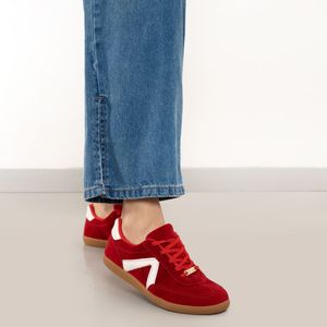 Tênis Vizzano Clássico Nobuckado Feminino Vermelho