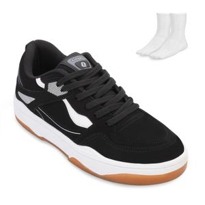 Tênis Casual Logus Sneaker e Meia Masculino Preto