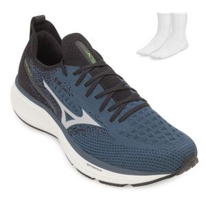 Tênis Esportivo Mizuno Cool Ride 2 Masculino Marinho e Meia