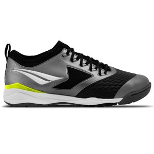 Chuteira Futsal Penalty Max 1000 Ecoknit Masculino Prata e Preto