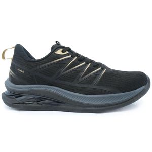 Tênis Caban Flow Gel Masculino Preto e Dourado