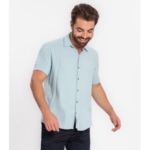 Camisa Em Viscose Dobby Diametro Masculino Azul