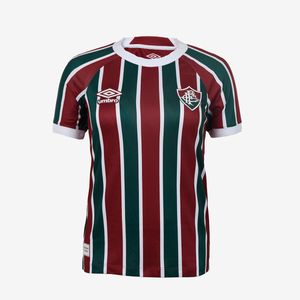 Camisa Umbro Fluminense Of.1 2025 Jogadora Feminino Vermelho e Verde