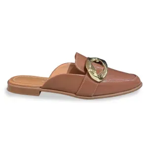 Tamanco Vizzano Mule Loaffer Feminino Marrom