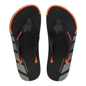 Chinelo Kenner Kick S Up Masculino - Preto e Laranja