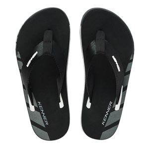 Chinelo Kenner Kick S Up Masculino - Preto e Branco