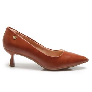Scarpin Bico Fino Vizzano Salto Taça Rock Feminino Caramelo