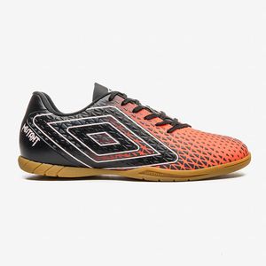 Chuteira Futsal Umbro Mutant Masculino Vermelho e Preto