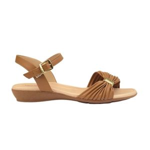Sandália Feminina Fivela Laço Modare Caramelo