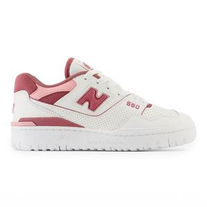 Tênis Feminino Casual 550 New Balance Branco Vermelho