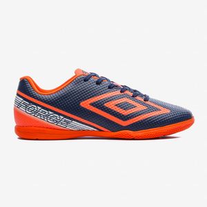 Chuteira Futsal Umbro Force Masculino Marinho e Laranja