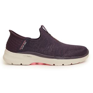 Tênis Roxo Slip On Skechers Go Walk Feminino