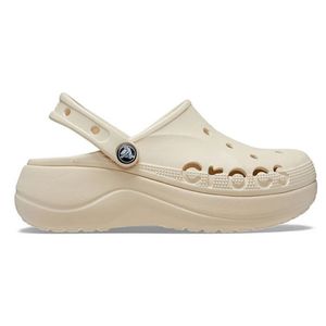 Babuche Crocs Baya Plataforma Unissex Bege