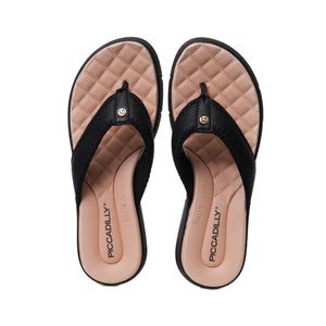 Chinelo Anabela Ortopédico Piccadilly Preto