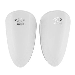 Caneleira Umbro Protection St - Branco e Prata