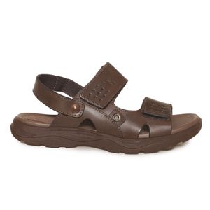 Sandália Papete Marrom Itapuã Velcro Masculina