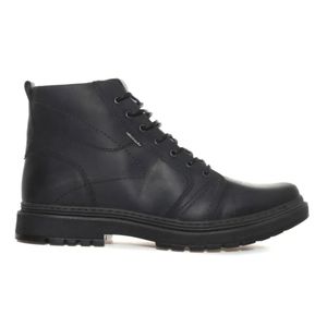 Bota Masculina Cadarço Couro Free Way Preto