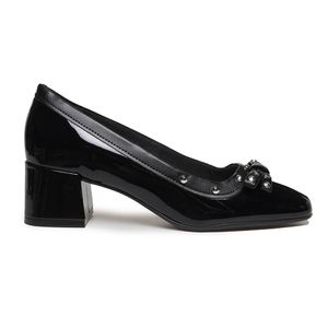 Sapato Moleca Salto Baixo Feminino Preto
