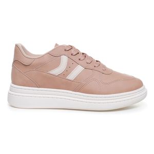 Tênis Moleca Recortes Feminino Bege