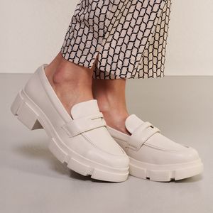 Sapato Feminino Mocassim Quiz Branco Off