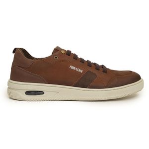 Tênis Marrom Chocolate Ferracini Calce Fácil Masculino